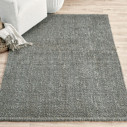 Chunky Loop Rug - Blue Charcoal