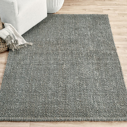 Chunky Loop Rug - Blue Charcoal
