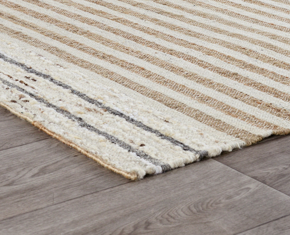 Pego Stripe Rug - Natural Multi