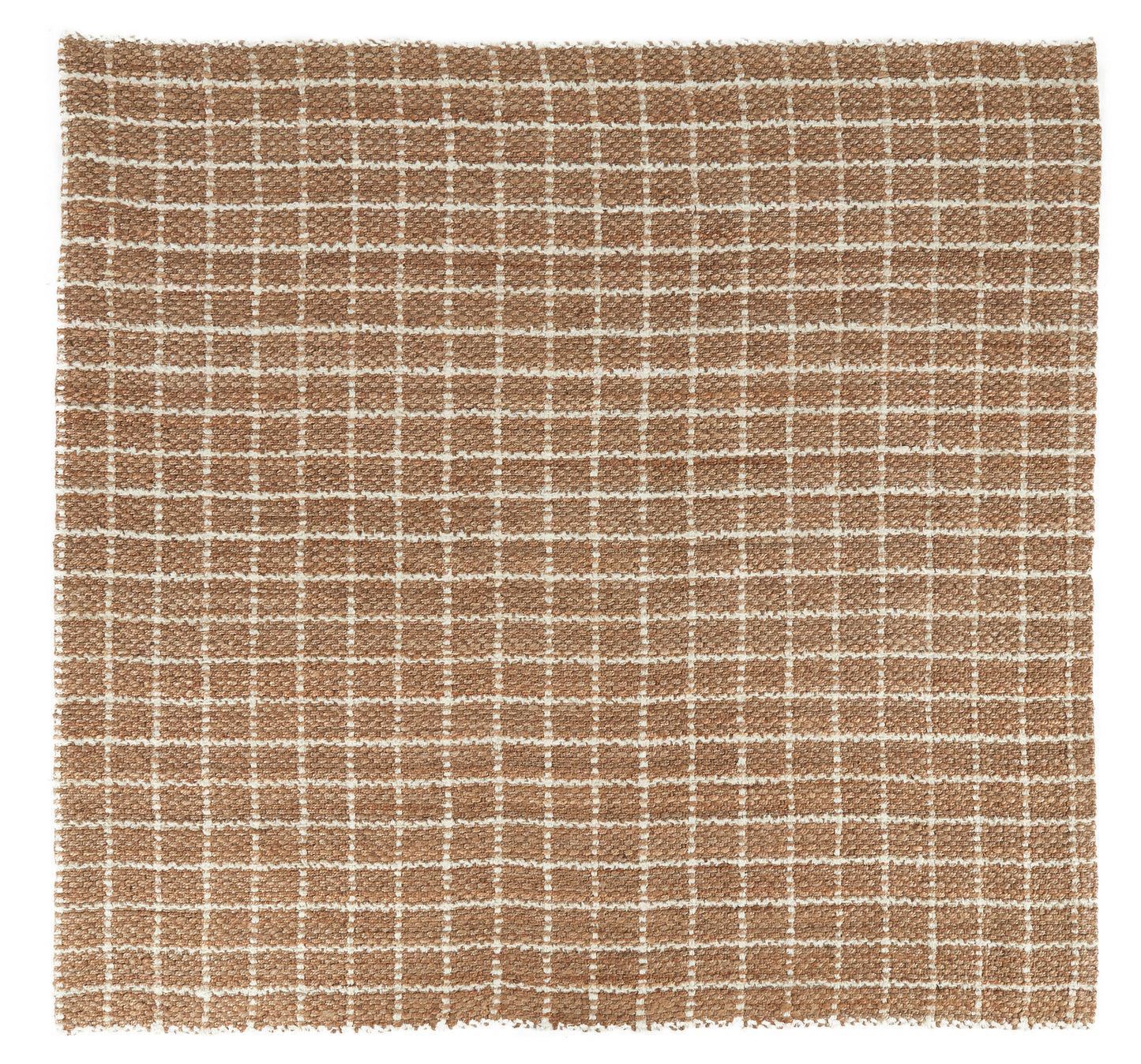 Windowpane Chenille Rug - Natural/Ivory