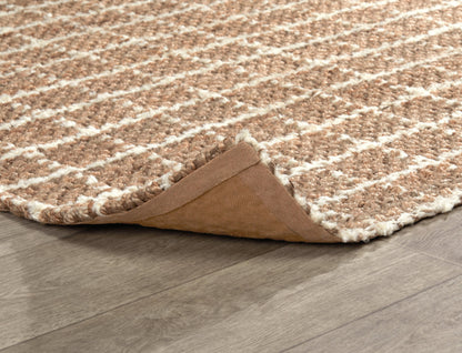 Windowpane Chenille Rug - Natural/Ivory