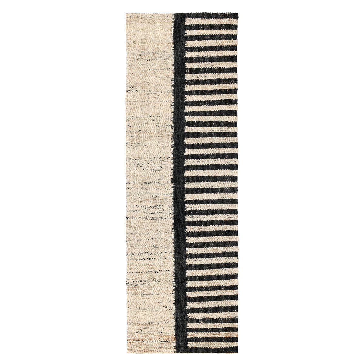 Kofu Stripe Rug - Natural/Black
