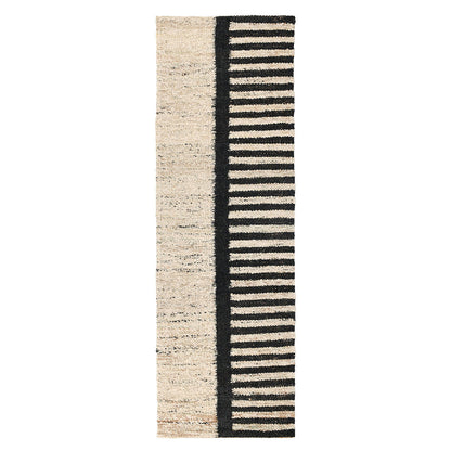 Kofu Stripe Rug - Natural/Black