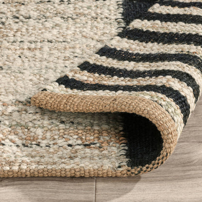 Kofu Stripe Rug - Natural/Black