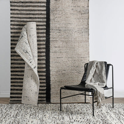 Kofu Stripe Rug - Natural/Black