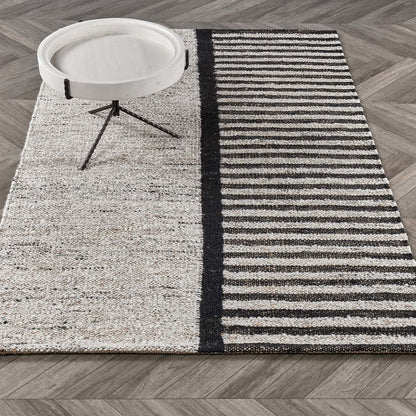 Kofu Stripe Rug - Natural/Black