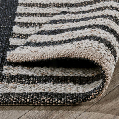 Kofu Stripe Rug - Natural/Black