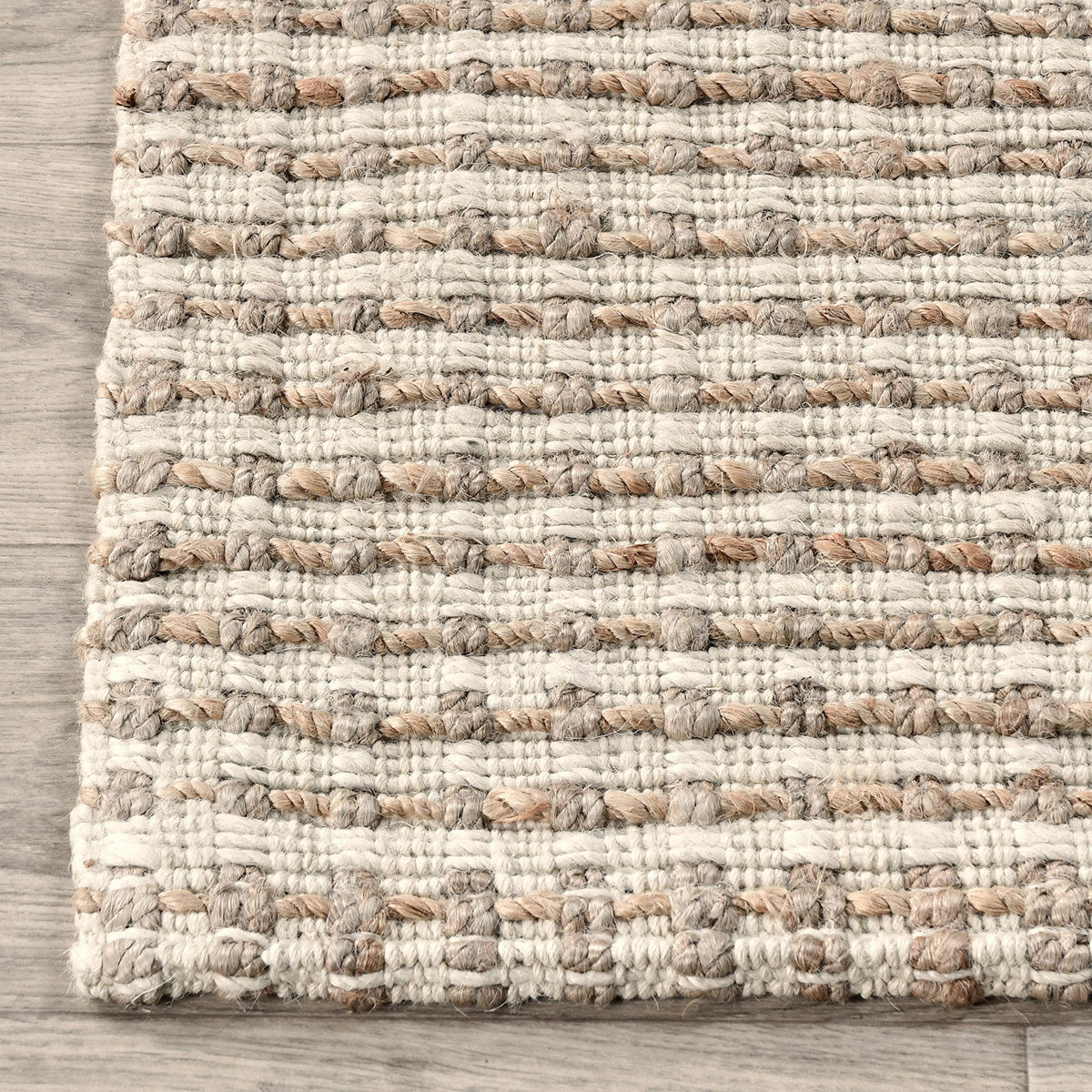 Huntington Jute Rug - Ivory/Natural