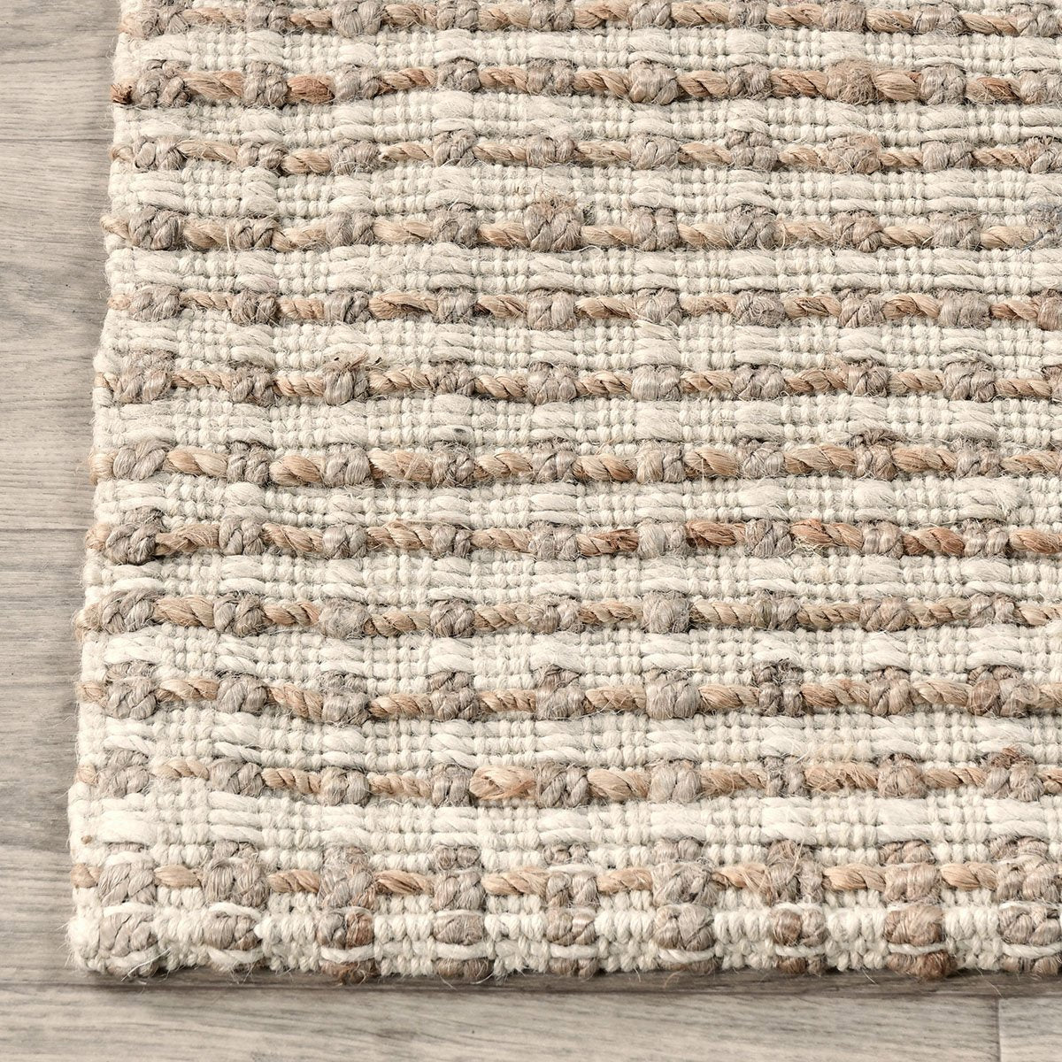 Huntington Jute Rug - Ivory/Natural