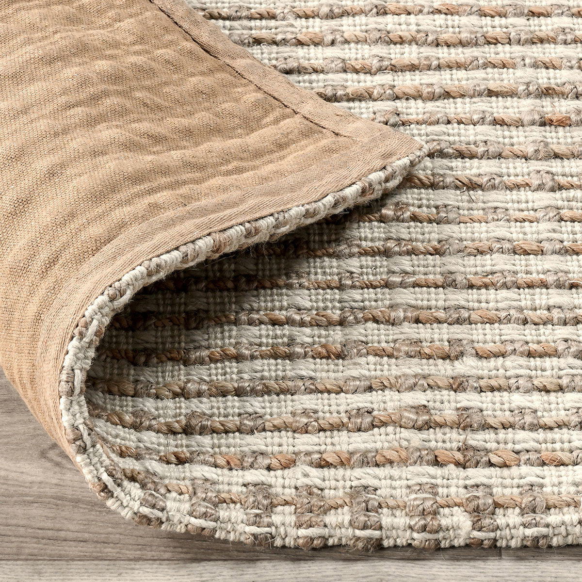 Huntington Jute Rug - Ivory/Natural