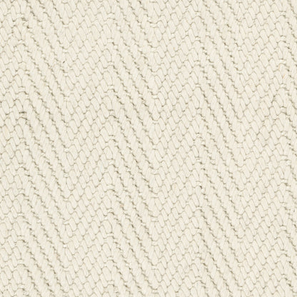 Herringbone Wool/Jute Rug - Ivory