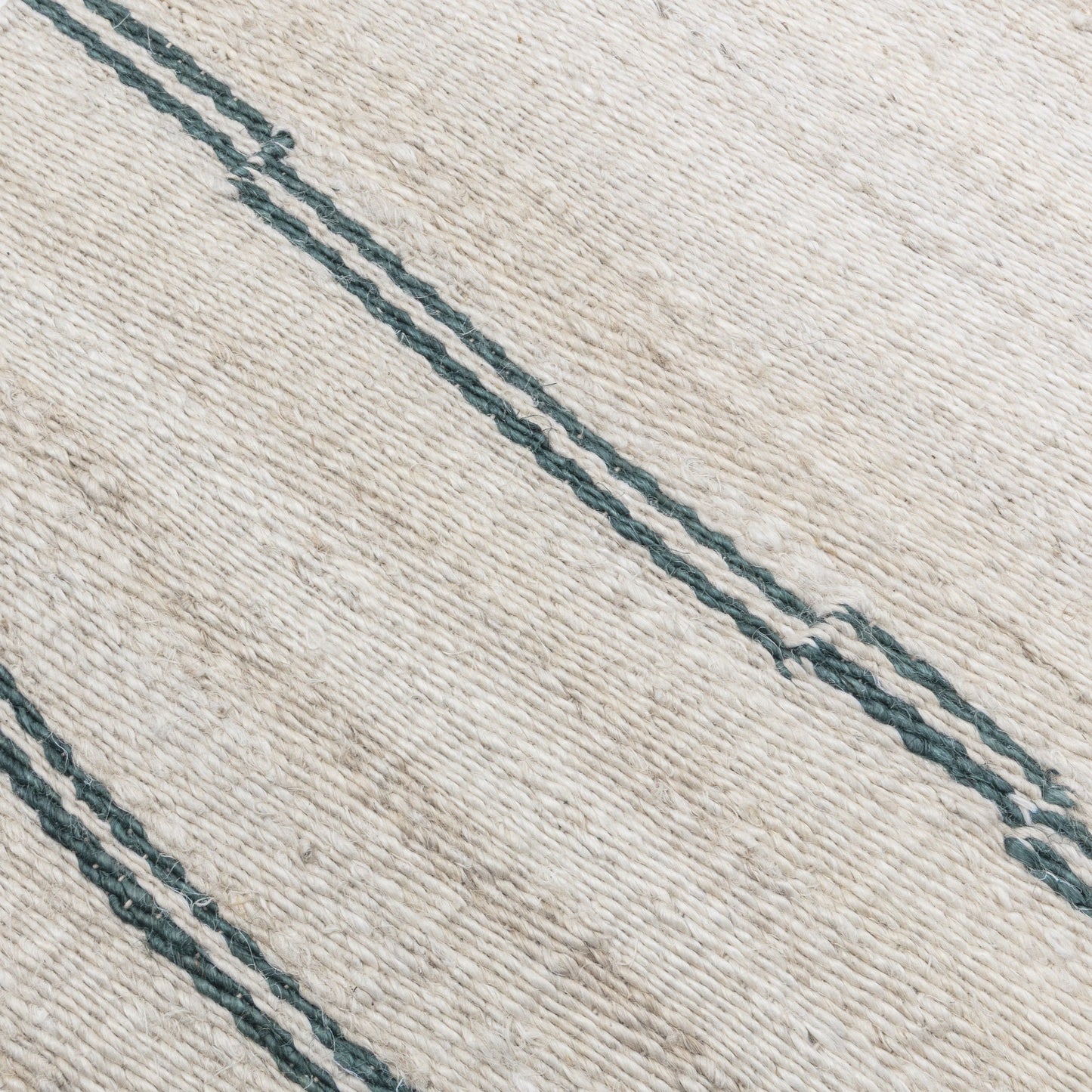 Sunderland Jute Stripe Rug - Ivory/Dark Blue