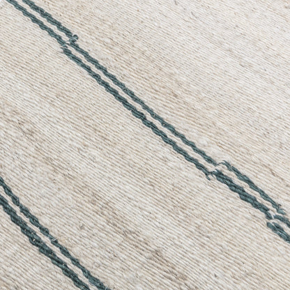 Sunderland Jute Stripe Rug - Ivory/Dark Blue