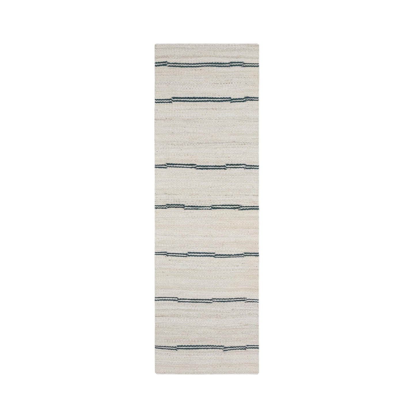 Sunderland Jute Stripe Rug - Ivory/Dark Blue