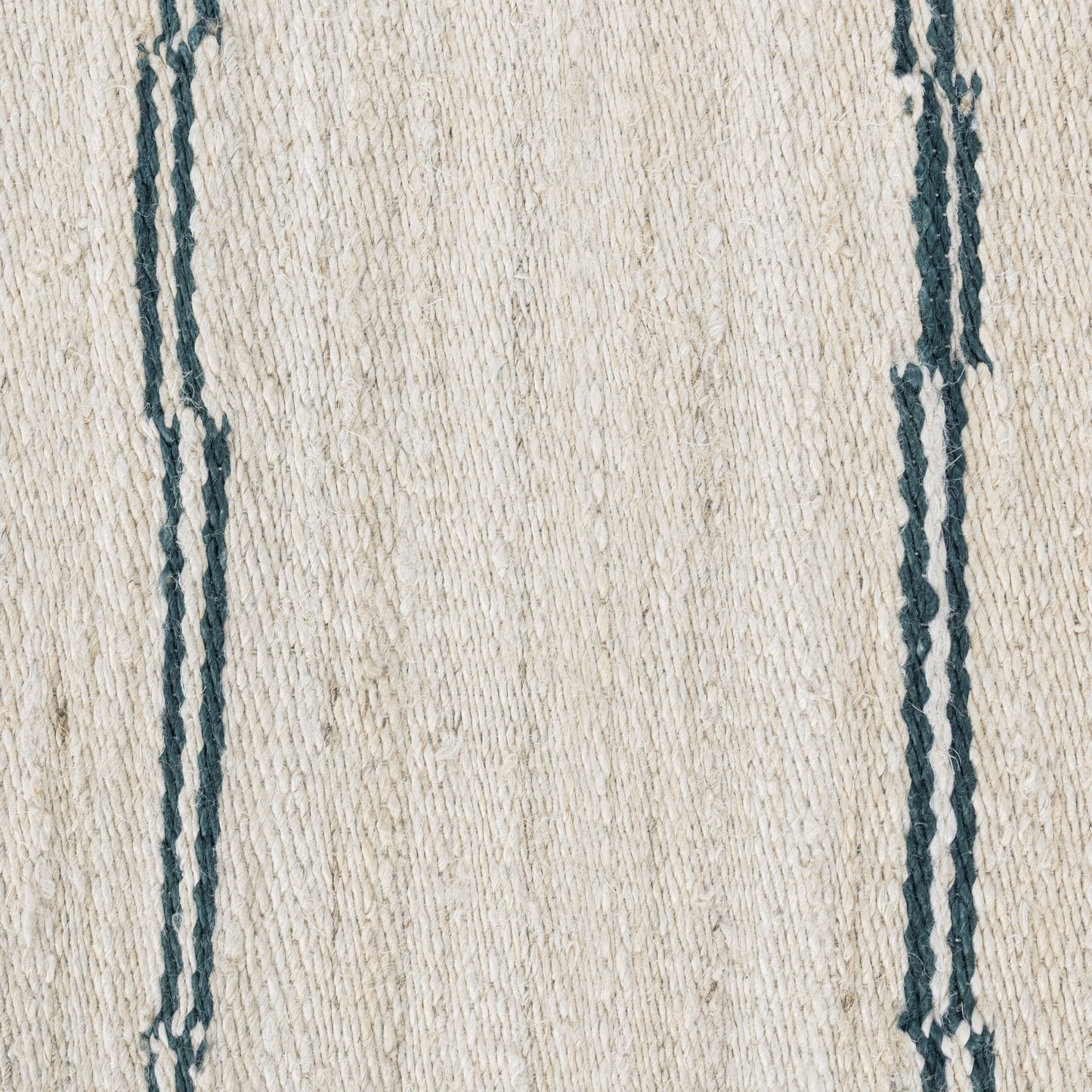Sunderland Jute Stripe Rug - Ivory/Dark Blue