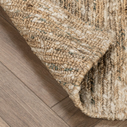 Hayward Soumak Jute Rug -Natural/Green