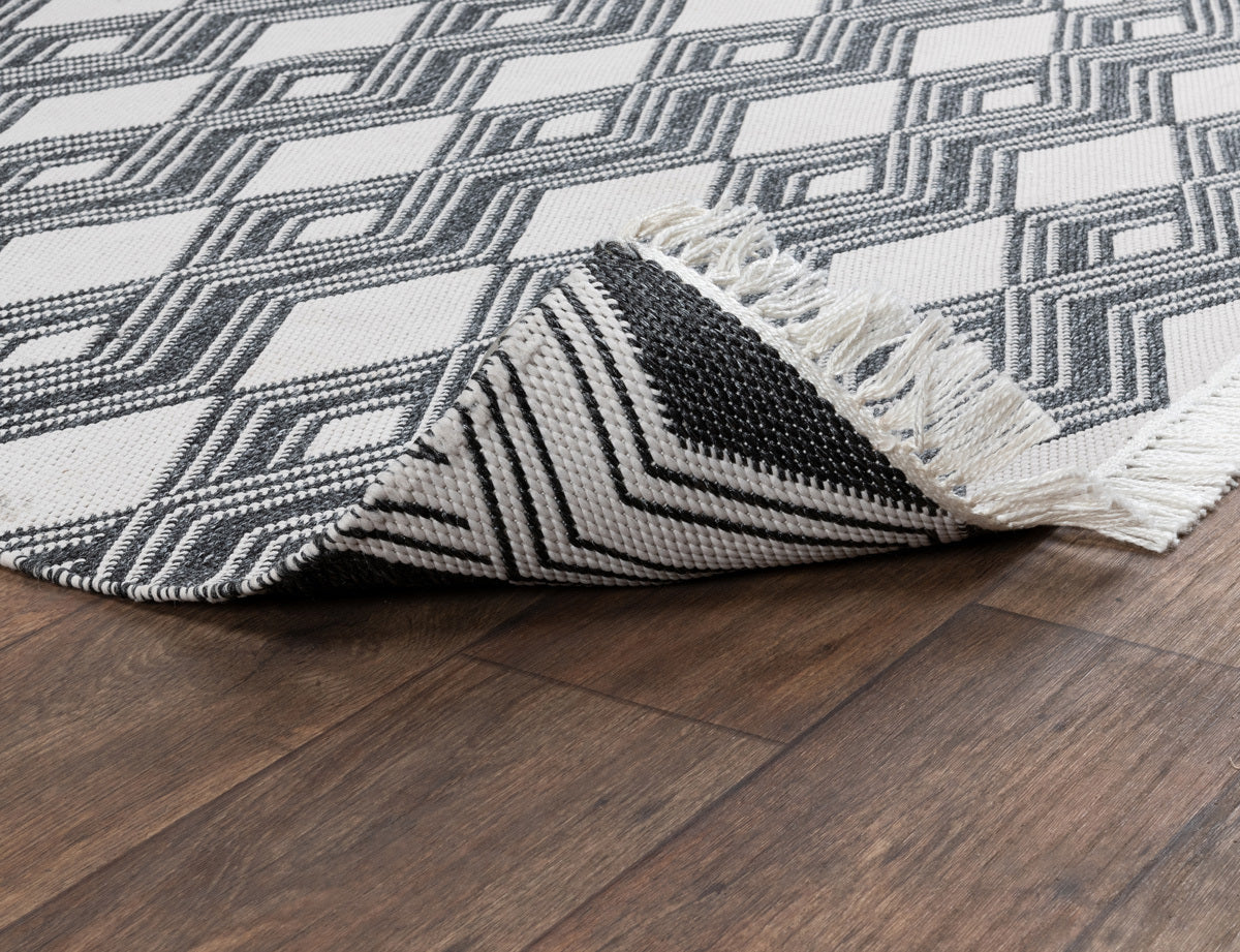 Indoor/Outdoor Banning Rug - Charcoal