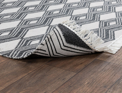 Indoor/Outdoor Banning Rug - Charcoal