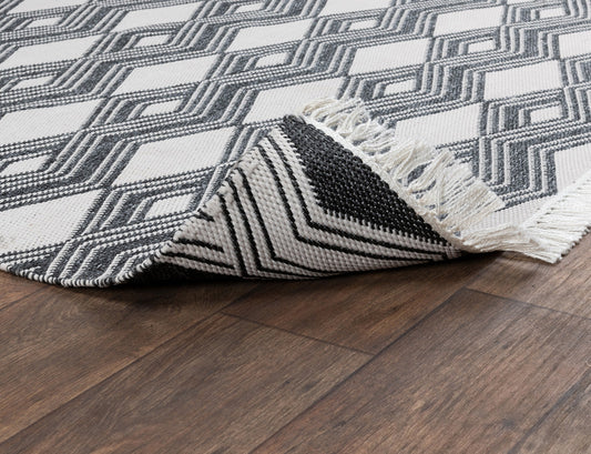Indoor/Outdoor Banning Rug - Charcoal