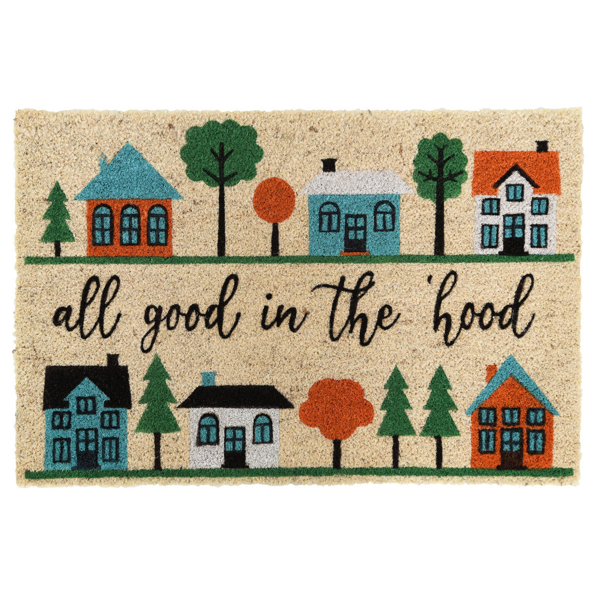 Scarlet Stenciled  Doormat - Multi