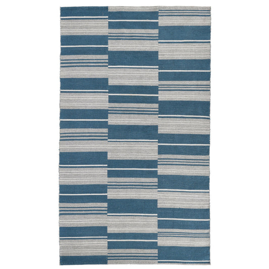 Indoor/Outdoor Colton Stripe Rug - Cabana Blue
