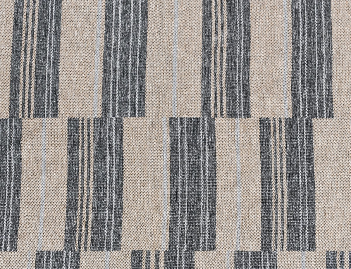 Indoor/Outdoor Colton Stripe Rug - Charcoal