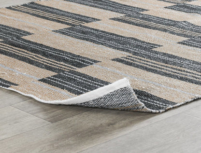 Indoor/Outdoor Colton Stripe Rug - Charcoal