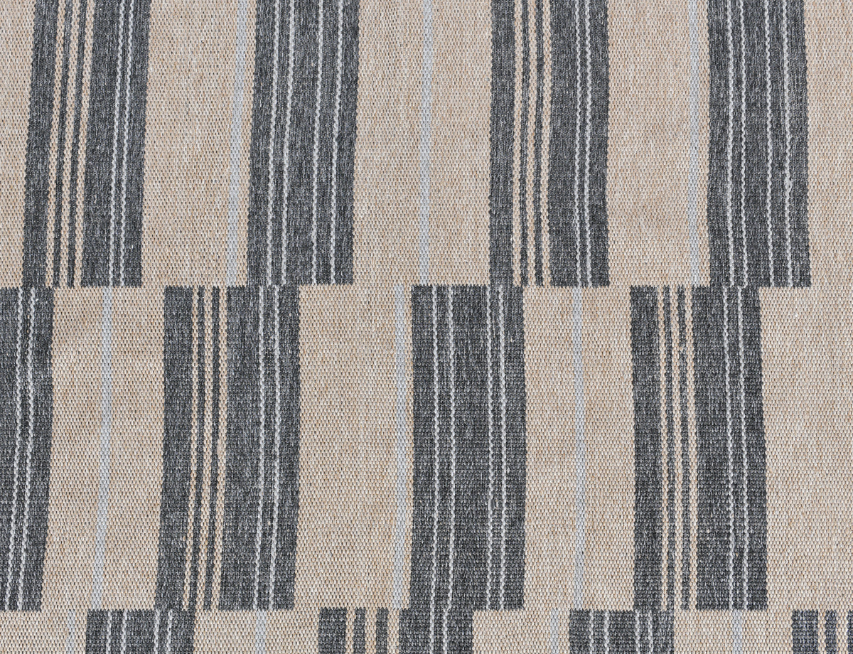 Indoor/Outdoor Colton Stripe Rug - Charcoal
