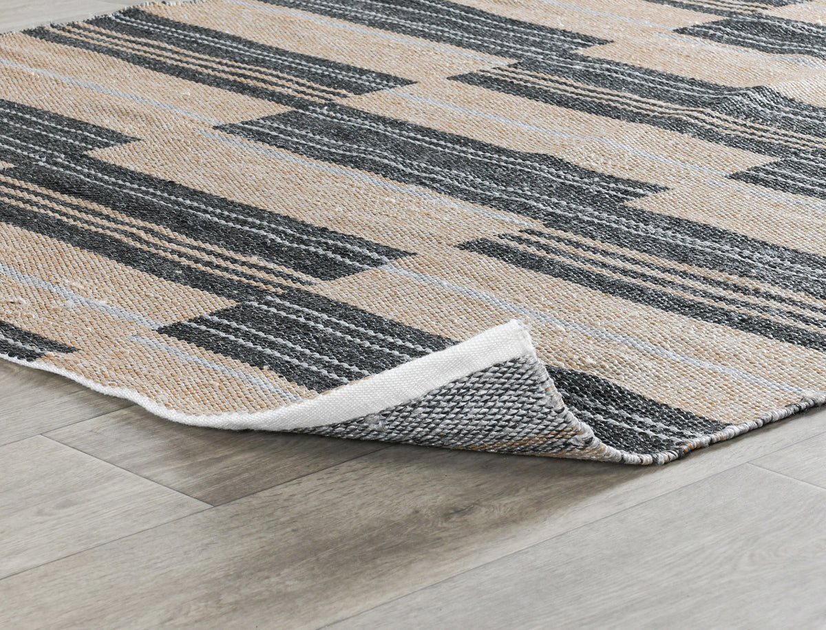 Indoor/Outdoor Colton Stripe Rug - Charcoal