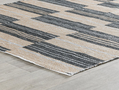 Indoor/Outdoor Colton Stripe Rug - Charcoal