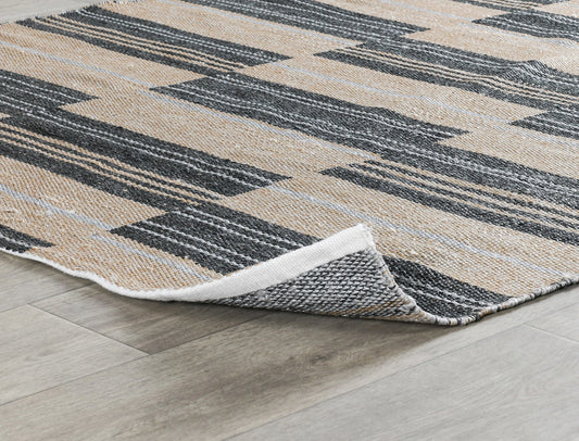 Indoor/Outdoor Colton Stripe Rug - Charcoal
