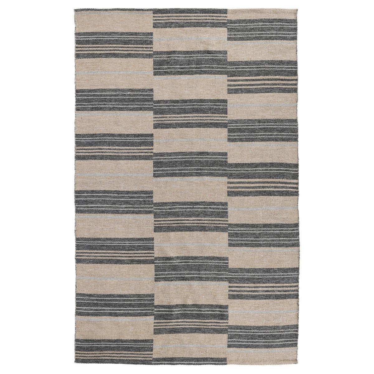 Indoor/Outdoor Colton Stripe Rug - Charcoal
