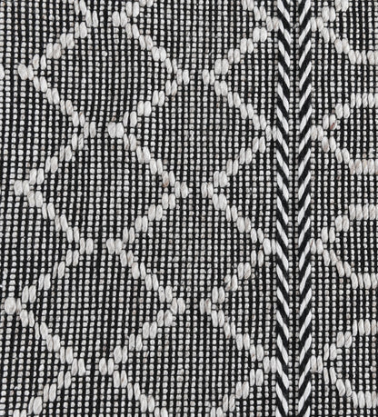 Indoor/Outdoor Sonora Rug - Black/Ivory