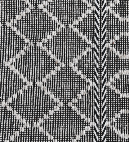Indoor/Outdoor Sonora Rug - Black/Ivory