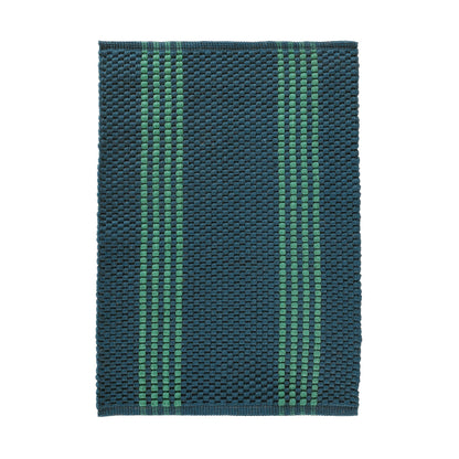 Performance Sorrento Stripe Rug - Deep Blue/Green