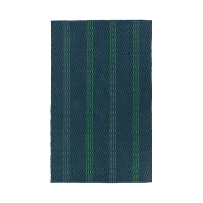 Performance Sorrento Stripe Rug - Deep Blue/Green