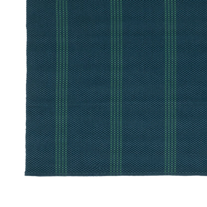 Performance Sorrento Stripe Rug - Deep Blue/Green