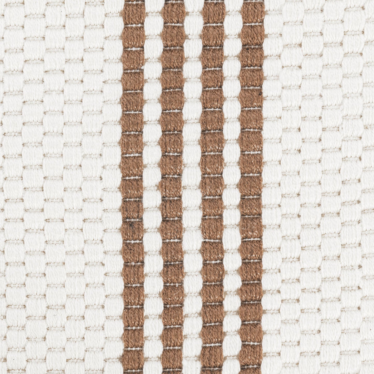 Performance Sorrento Stripe Rug - Ivory/Coconut Brown