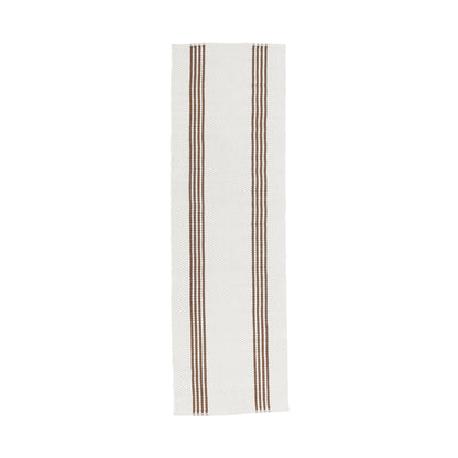 Performance Sorrento Stripe Rug - Ivory/Coconut Brown