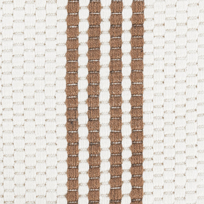 Performance Sorrento Stripe Rug - Ivory/Coconut Brown