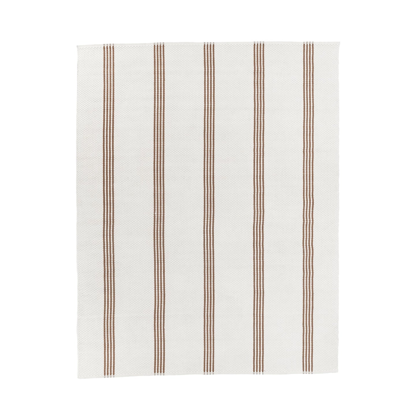 Performance Sorrento Stripe Rug - Ivory/Coconut Brown