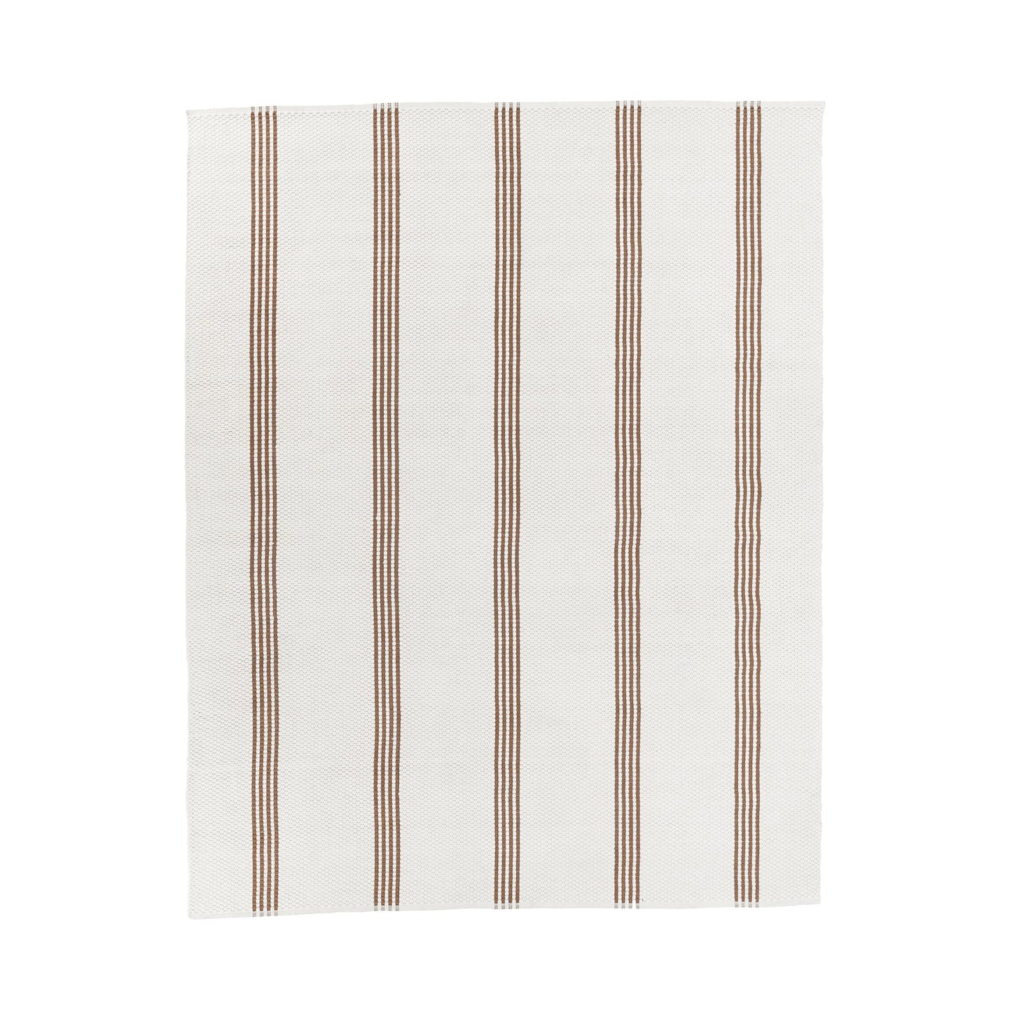 Performance Sorrento Stripe Rug - Ivory/Coconut Brown