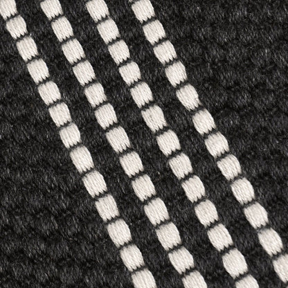 Performance Sorrento Stripe Rug - Charcoal/Ivory