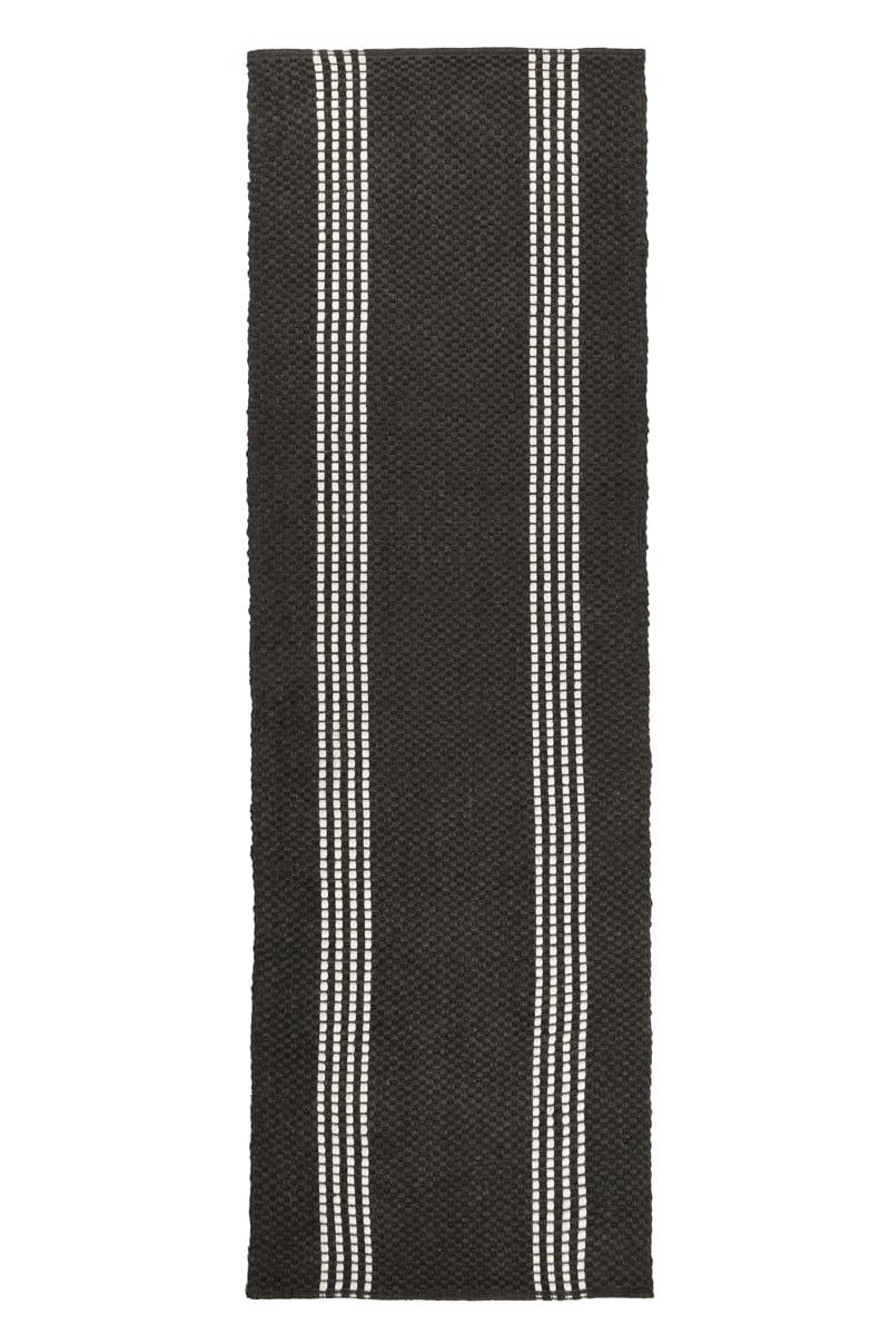 Performance Sorrento Stripe Rug - Charcoal/Ivory