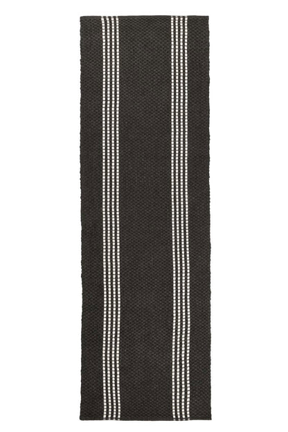 Performance Sorrento Stripe Rug - Charcoal/Ivory