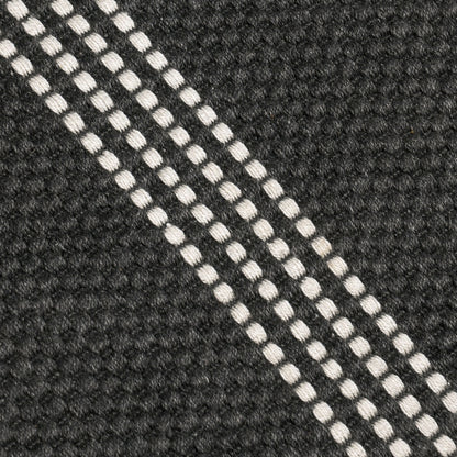 Performance Sorrento Stripe Rug - Charcoal/Ivory