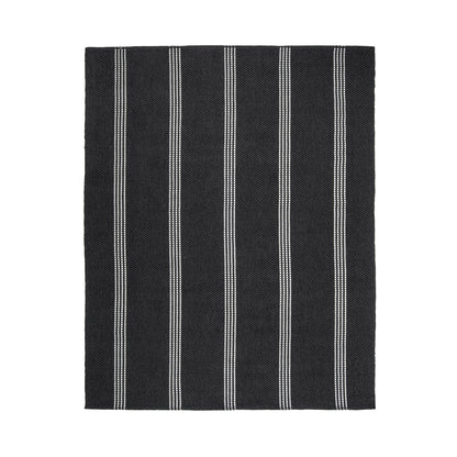 Performance Sorrento Stripe Rug - Charcoal/Ivory