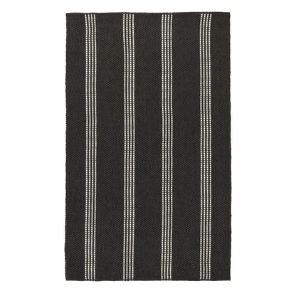 Performance Sorrento Stripe Rug - Charcoal/Ivory