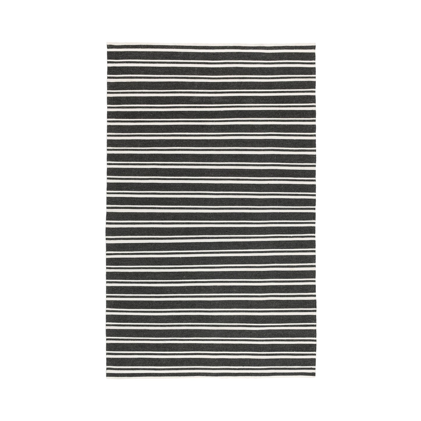 Performance Palma Stripe Rug - Charcoal/Ivory