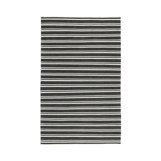 Performance Palma Stripe Rug - Charcoal/Ivory